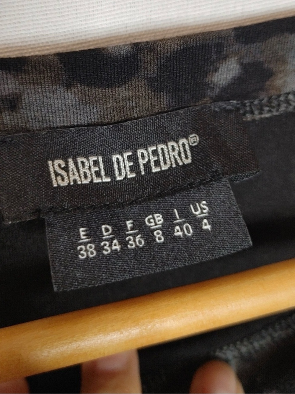 Isabel de Pedro Black Dress with Faded Leopard Panel - Picture 5 of 5